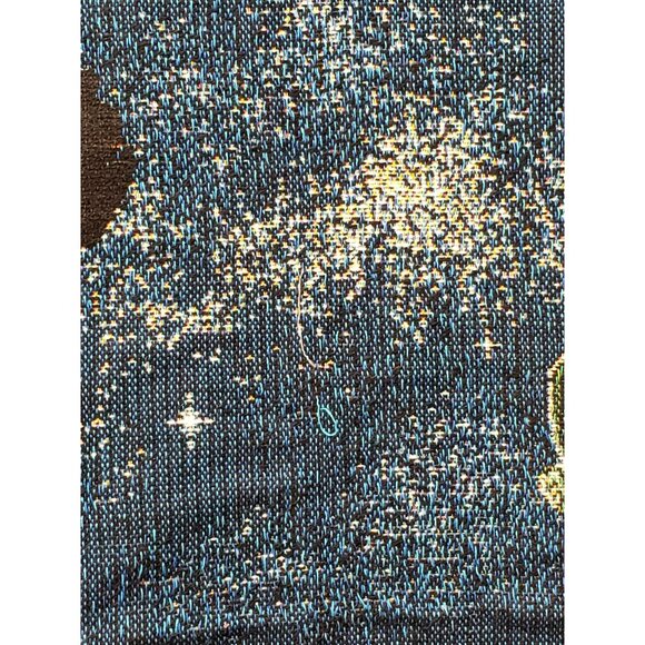 Christmas Lighthouse Woven Tapestry Throw Crown Crafts 58" X 48" Coastal Holiday - Picture 6 of 8